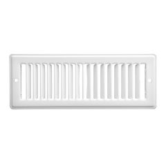 Grille plate, blanc, vrac, 4" x 10"