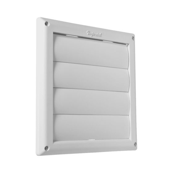 Louvered Vent Cap - White