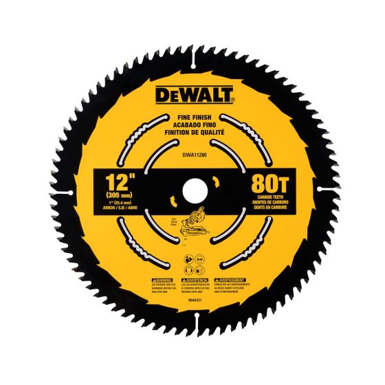 12" (304 MM) 80T Carbide Teeth Finish Circular Saw Blade