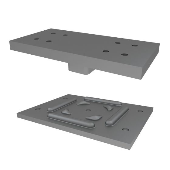 Structural Column Plate Kit - 3 1/2" x 7" x 1/2"