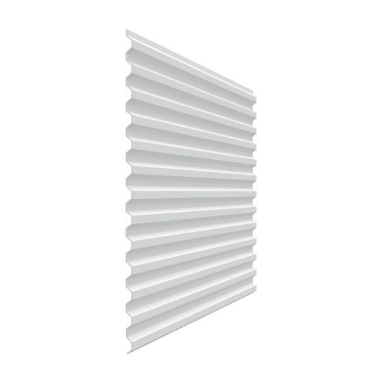 Panneau en PVC ondulé Trusscore RibCore, blanc, 38" x 16' 4"