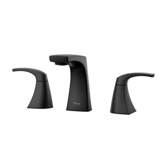 Karci Bathroom Sink Faucet - 2 Handles - Matte Black - 8" Widespread