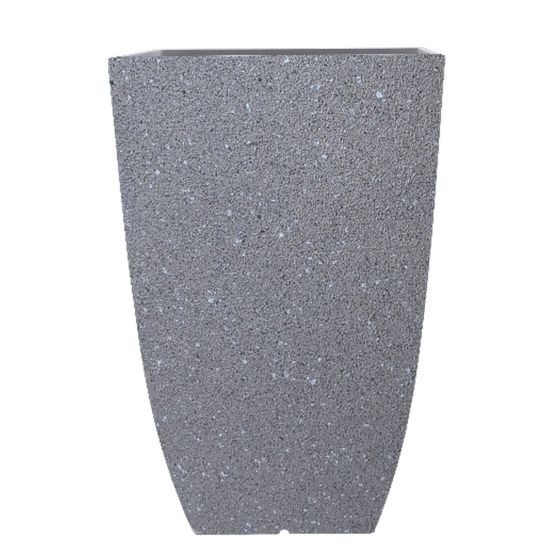 Newland Planter - Grey Stone Finish - 10 1/2" x 15 1/2"