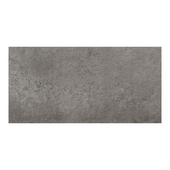 Tuile de porcelaine, plancher et mur, Zeed, anthracite, mat, 12" x 24"