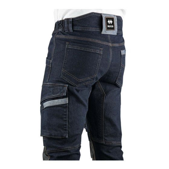 Pantalon, Seattle, denim stretch multipoches, grandeur 36, marine