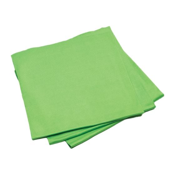 Linge pour vitres, vert, 3/pqt