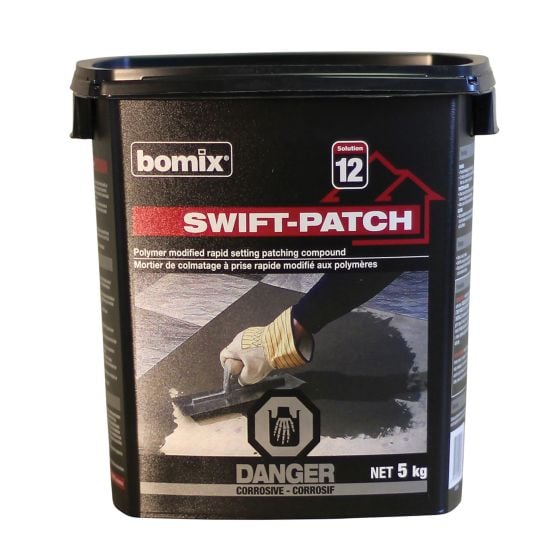 Mortier de colmatage à prise rapide Swift-Patch BOMIX - 5kg