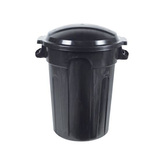 Garbage Bin - Outdoor - Resin - 80 L - Black