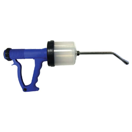 Drenching gun with nozzle