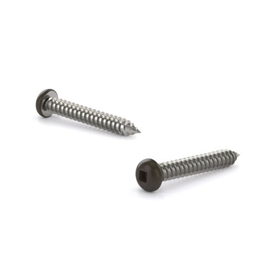 Metal Screw, Colored Pan Head, Square Drive, Type A, #8 x 1 1/4 po