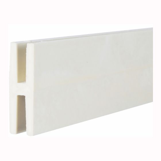 PVC Division Trim - White - 2 1/4" x 3/4" x 98"