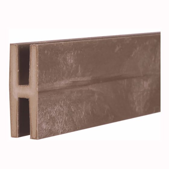 PVC Division Trim - Dark Brown - 2 1/4" x 3/4" x 98"