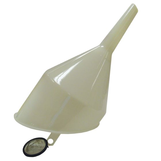 Mechanical funnel with filter