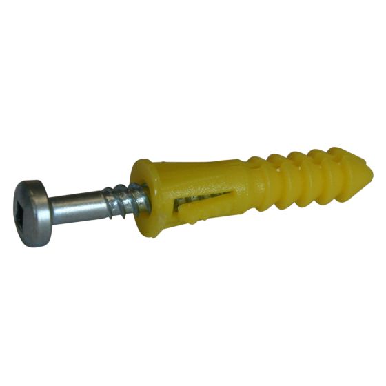 Plastic shield with screw