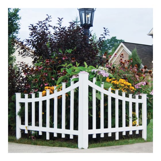 Fence Decor - White - 2/Pcs - 47" x 37.75"