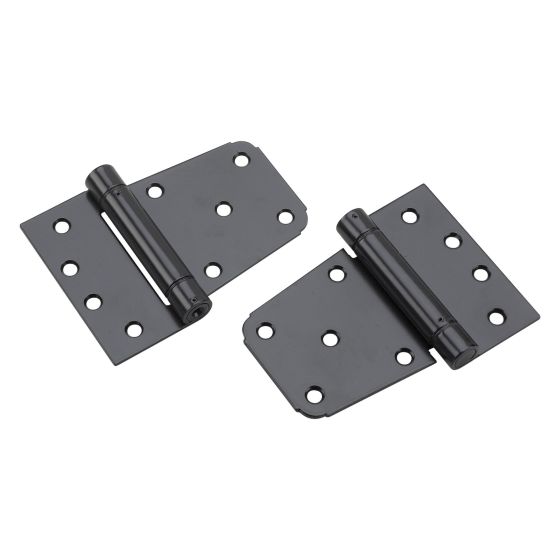 Gate hinge auto-close, black set