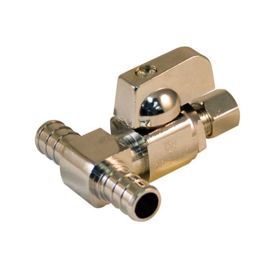 Tee dishwasher valve