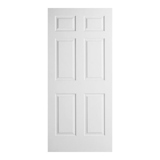 Interior Door with 6 Panels - White