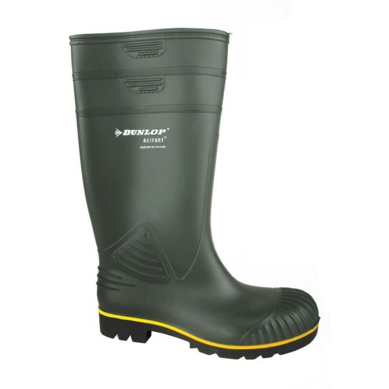 14.5" Waterproof PVC Rain Boots - Green - Size 12