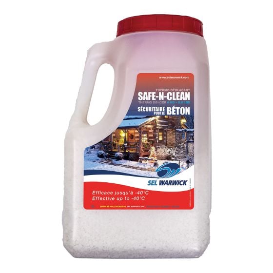 Safe de-icing for concrete