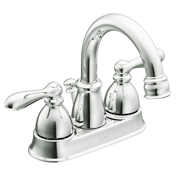 Caldwell Bathroom Sink Faucet - 2 Handles - Polished Chrome - 4" Centerset