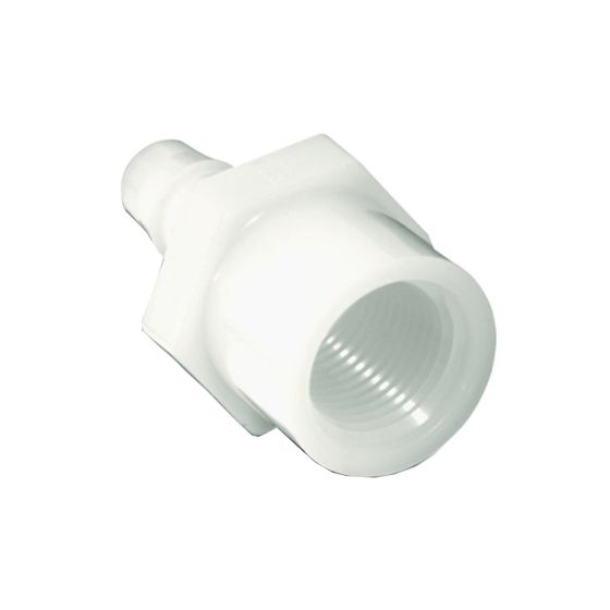 Female nylon adapter - 1/2 x 1/4"