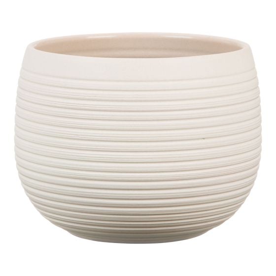 Pot Cover, Linara, Inside, Round, Cream, 16 cm