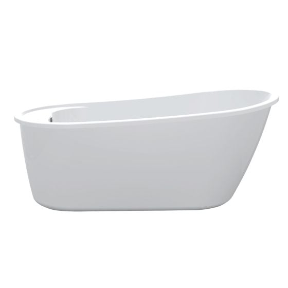 Diva Freestanding Bathtub - 60 5/8" x 32" - High-Gloss Acrylic - White