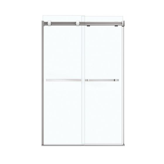 Sliding Shower Door - Duel - 44"-47" x 70 1/2"-74" - Glass - Chrome