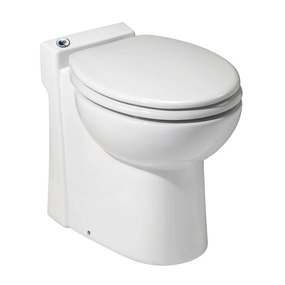 1-piece Dual Flush SANICOMPACT Elongated Bowl Toilet - 4 L - White