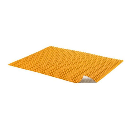 Membrane de plancher, Ditra-Heat, 5,5 mm, 8,6 pi², polypropylène, orange