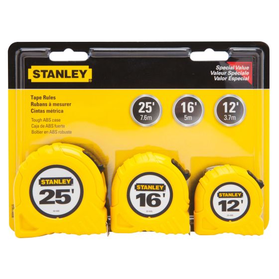 Set of 3 measuring tapes