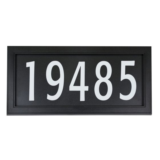 Easy-install address plate