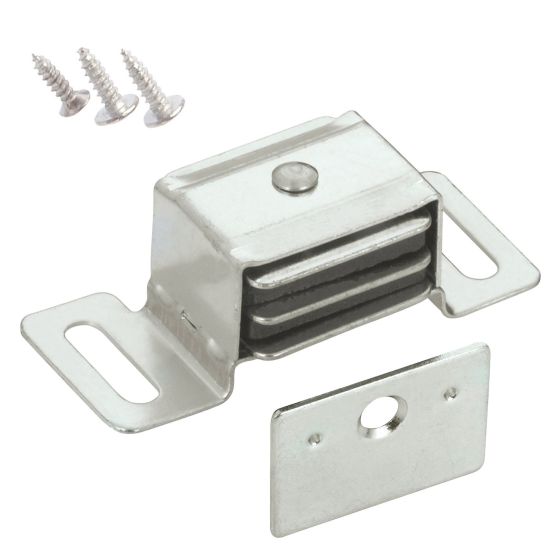 Loquet magnétique double en aluminium