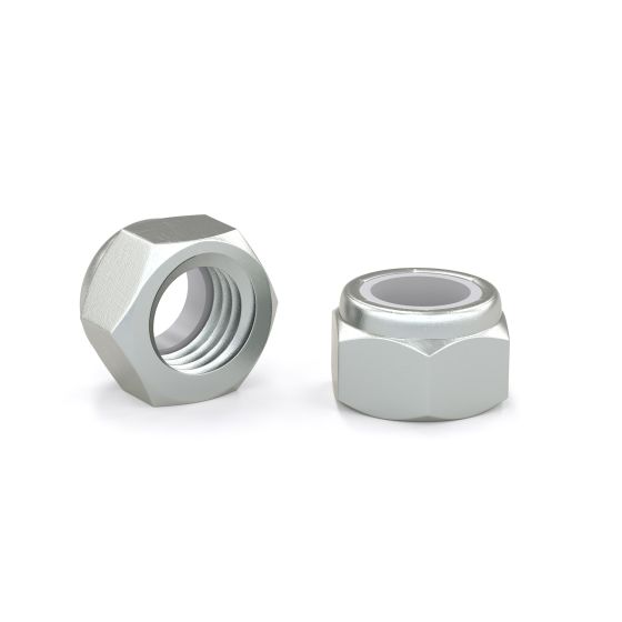 Hex Lock Nut with Nylon Insert - Zinc