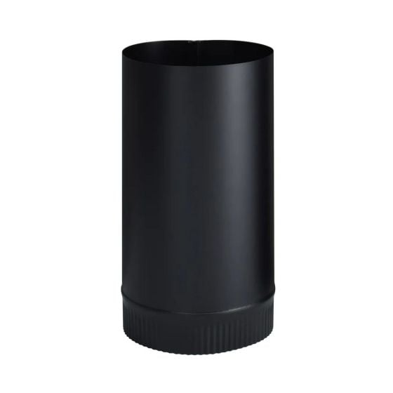 Black Matt Half Joint Stove Pipe - 24 Ga - 7" x 12"