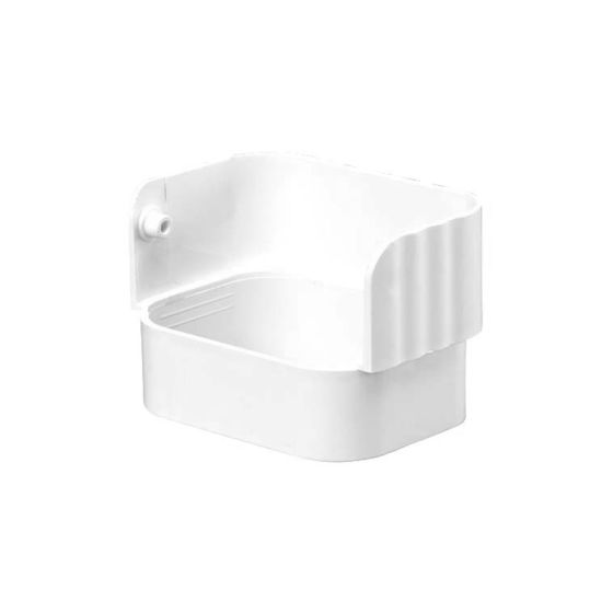 Square Downspout Diverter - Vinyl - Traditional Style - White