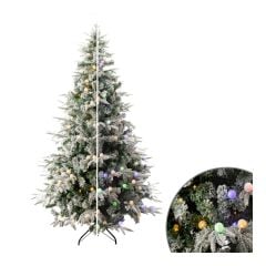 Prelit Frosted Mix Pine Tree - 7'