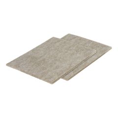 ECO FELTAC - Beige Cut-out Sheet Felt Pads - Beige - 4 1/2" x 6" - 2/Pkg