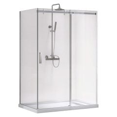 Celebration Rectangular Shower Kit - Chrome - 60" x 36" x 78 1/8" - Alcove Installation