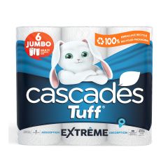 Papier essuie-tout Cascades Tuff Extrême en demi-feuille