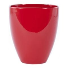 Pot  Artdéco Orchidée en céramique, 14 cm, rouge