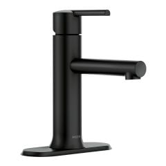 Arlys Bathroom Sink Faucet - 1 Lever - Matte Black - 4" Centerset