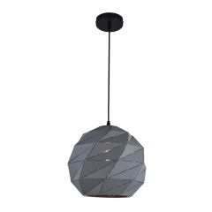 Luminaire suspendu à 1 lumière Portland, 20 cm, gris