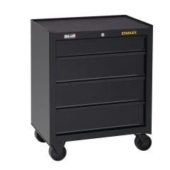 Rolling Tool Cabinet -  100 Series - 26" - 4-Drawer - Steel - Black