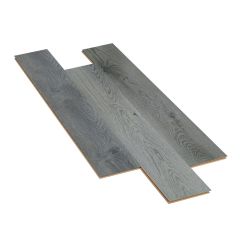 Plancher laminé, AC4, 12 mm, Bora, gris ombré, 4" x 48"