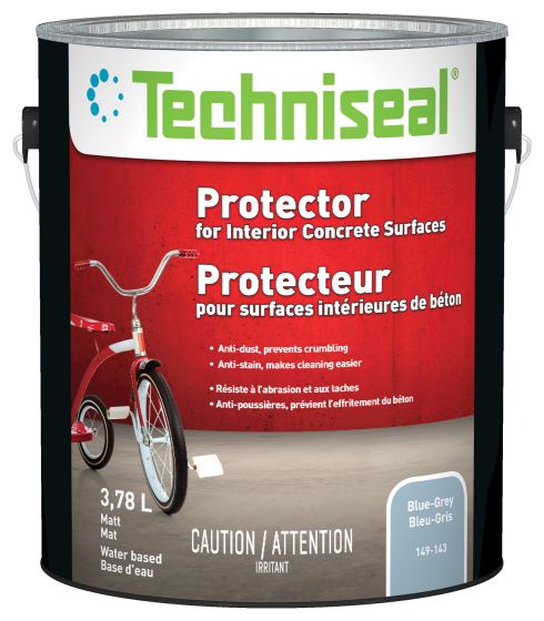 Protecteur de surfaces intérieures de béton, semi-lustré, 3,78 l, gris-bleu