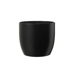 Basel Fashion Pot - Matt Black - 5.5″