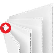 Panneau en PVC Trusscore Wall&CeilingBoard, blanc, 1/2" x 16" x 8'