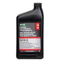 Premium Full Synthetic 4-Cycle Engine Oil - , SAE OW-30 - 946 ml